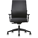 Interstuhl Bürostuhl 139RS, mit Armlehnen, Auto-Synchronmechanik, Komfort-Flachsitz, Hartbodenrollen, schwarz
