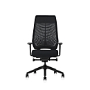Interstuhl Bürostuhl Joyceis3 JC216, mit Armlehnen, Synchronmechanik, Flachsitz, Netzrücken, schwarz/schwarz
