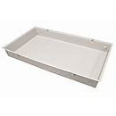 Inzetbak voor asecos veiligheidskasten van de series Q30, Q90 en S90, polypropyleen, grijs, B 878 x D 500 x H 96 mm, 33,5 l