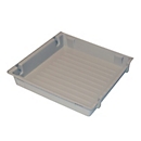 Inzetbak voor asecos veiligheidskasten van de series Q30, Q90, S90 en K90, polypropyleen, naturel, B 364 x D 495 x H 66 mm, 8,5 l