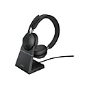 Jabra Evolve2 65 UC Stereo - Headset - mit Ladestation