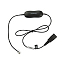 Jabra Smart Cord - Headset-Kabel - Schwarz