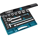 Jeu de clés à douille 906, 17 pièces, 1/2 pouce, SW 10-32 mm, Z.90, 6 pans, HAZET