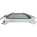 Jeu de clés à fourche double Gedore 6-100, 10 pièces, SW 6-32 mm, acier CV, six pans