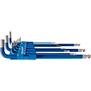 Jeu de clés Allen Projahn, 9 p., pour 6 pans 1,5-10 mm, long, acier S2 bleu