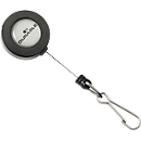 Jojoband Durable, für Ausweishalter/Namensschilder, Federhaken, Befestigungsklemme, L 800 x B 30 mm, Kunststoff, anthrazit, 10 Stück