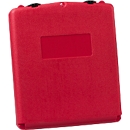Justrite Dokumentenbox Groß, Polyethylen, nach unten aufklappbare Öffnung, L 400 x B 333 x  H 57 mm, Gewicht: 5,7 kg, rot