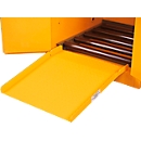 Justrite Schrankrampe, bis 340 kg, einfache Montage, gelb