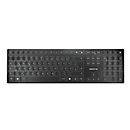 Kabellose Tastatur Cherry KW 9100 SLIM, QWERTZ, Bluetooth/USB-Kabel, B 440 x T 130 x H 15 mm, schwarz-silber