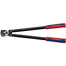 Kabelschaar L.500 mm, kop bruin. Meerdelige huls KNIPEX