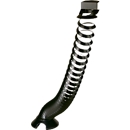 Kabelspirale, Ausziehhöhe 1300 mm, Ø 90 mm, vertikal bis zum Boden, universell, Kunststoff, schwarz