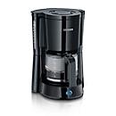 Kaffeemaschine Severin KA 4815, 1000 W, für bis zu 10 Tassen, Abschaltautomatik, Tropfverschluss, Wasserstandsanzeige, mit Glaskanne, schwarz