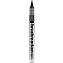 KARIN Brush Marker PRO, Liquid Ink- Technologie, Nylonspitze, 2,4 ml, 1 Stück, schwarz