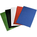 Inbindcovers, karton, met leernerf, A4, zwart, 100 stuks