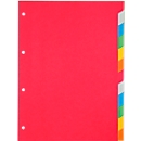 Kartonregister Schäfer Shop Select, 1er Pack, 4-fach Lochung, 160 g/qm Recyclingkarton, 12-teilig