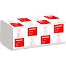 KATRIN Z-folded paper towels, white, 2-ply, 2 x 18 g/m², 244 x 230 mm, handy package with erg. handle, 4000 pcs.
