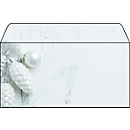 Kerst-envelop Sigel "Modern Christmas", formaat DIN lang, speciaal papier, gegomd, 50 stuks