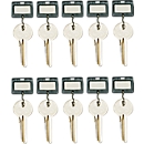 Keychain, 10 pieces, black