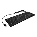KeySonic KSK-6231INEL - Tastatur - mit Touchpad - Englisch - Schwarz