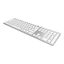 Keysonic KSK-8022BT - Tastatur - QWERTZ - Deutsch - Silber