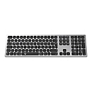KeySonic KSK-8023BTRF - Tastatur - volle Größe - kabellos - 2.4 GHz, Bluetooth 4.0 - QWERTZ