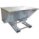 Kiepbak AK 150, met afrolsysteem, 1500 l, 1000 kg L 1420 x B 2280 x H 1070 mm, gegalvaniseerd