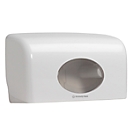 Kimberly-Clark® Aquarius Toilettenpapierspender 6992, für Kleinrollen, manuelle Entnahme, L 180 x B 298 x H 128 mm, Kunststoff, weiß