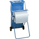 Kimberly-Clark® Professional mobiel systeem met poetsdoekdispenser en afvalzakhouder, blauw