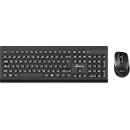 Kit clavier/souris sans fil MediaRange MROS104, clavier QWERTY 105 touches, souris 5 boutons