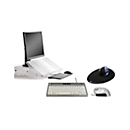 Kit d'économie BakkerElkhuizen Home Working Kit 2, 4 pièces, ergonomique, comprenant un support d'écran, un clavier, un clavier QWERTY, une souris verticale et un tapis de souris