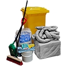 Kit d'urgence anti-fuites dans caisson mobile, 167 p., universel, capacité d'absorption 200 L