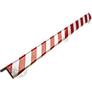 Kit de protección de pared, tipo H+, pieza de 1 m, blanco/rojo reflectante