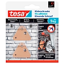 Klebeschraube tesa®, für Mauerwerk & Stein im Innen- & Aussenbereich, Haftkraft bis 5 kg, ablösbar, dreieckig, 2 Stück