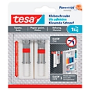 Klebeschraube tesa®, für Tapete & Putz, Haftkraft bis 1 kg, höhenverstellbar, ablösbar, 2 Stück