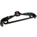Kleerhanger voor C+P Evolo Plus lockers, met broekklem, met pin, B 462 x D 54 x H 219 mm, zwart