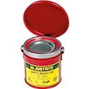 Kleinteilereiniger aus Stahlblech PREMIUM LINE, rot, ø 124 x H 140 mm, 1 l