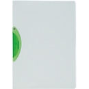 Klemmhefter Kolma Easy Plus, A4, für bis zu 30 Blatt, transparenter KolmaFlex-Kunststoff, mit grüner Klemme