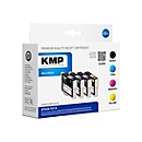 KMP MULTIPACK E107V - 4er-Pack - Schwarz, Gelb, Cyan, Magenta - Tintenpatrone (Alternative zu: Epson T0711, Epson T0712, Epson T0713, Epson T0714, Epson C13T07114011, Epson C13T07124011, Epson C13T07134011, Epson C13T07144011)