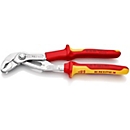 KNIPEX Wasserpumpenzange Cobra, L 250 mm, Spannweite 46 mm, VDE, verchromt, Mehrkomponenten-Hülle