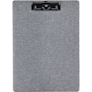 KOLMA clipboard, RPET, with clip and pen holder, up to DIN A4, H 320 x W 230 mm, gray