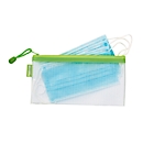 Kolma Mesh Bag met rits, EVA kunststof + 5 x mond-neus deksel volgens EN 14683:2019 Type I