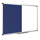 Kombitafel MAYA Filzblau/Whiteboard, magnetisch, 900 x 600 mm