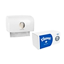Komplettset Kleenex® Falthandtücher Ultra Interfold 6789, 2-lagig, 2790 Blatt + gratis Kimberly-Clark® Handtuchspender Aquarius 6956, weiss
