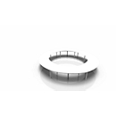 Konferenztischsystem IDEA, Rund 16 Plätze, B 4700 x T 4700 mm, weiß/aluminium