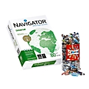 Kopierpapier Navigator Universal, DIN A4, 80 g/m², weiß, 1 Karton = 20 x 500 Blatt + Gratis Celebrations-Box 