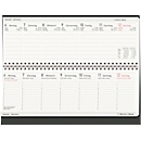 Korsch Tischquerkalender 2025 Edition Natur, Wochenübersicht, Kalendarium in D/GB, B 298 x H 105 mm, schwarz