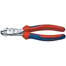 Krachtzijkniptang L.140 mm, vorm 0, meercomponentenhuls, KNIPEX