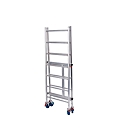 Krause opvouwbare rolsteiger RollTec®  - aluminium - werkhoogte tot 2,9 m - draagvermogen tot 200 kg/m² - met platform
