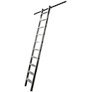 KRAUSE shelf ladder, aluminum, with 1 pair of hooks, 6 steps