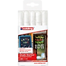 Kreidemarker edding 4095, 2-3 mm, weiss, 5 Stück